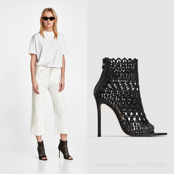 cut out peep toe heels